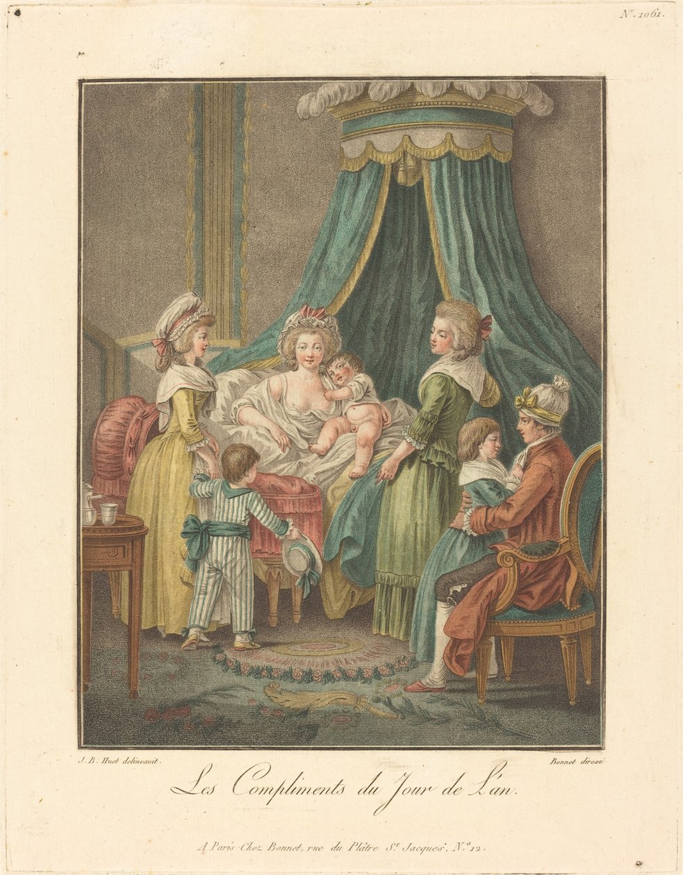 Újévi bókok. alkotó: Louis Marin Bonnet