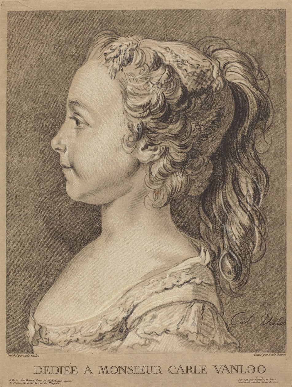 Marie-Rosalie Vanloo, c. 1764. alkotó: Louis Marin Bonnet
