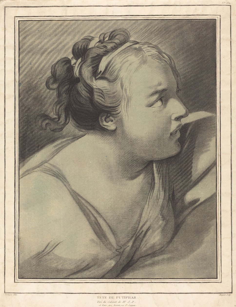 Potifár Potifár felesége vezetője, 1770 1780. alkotó: Louis Marin Bonnet