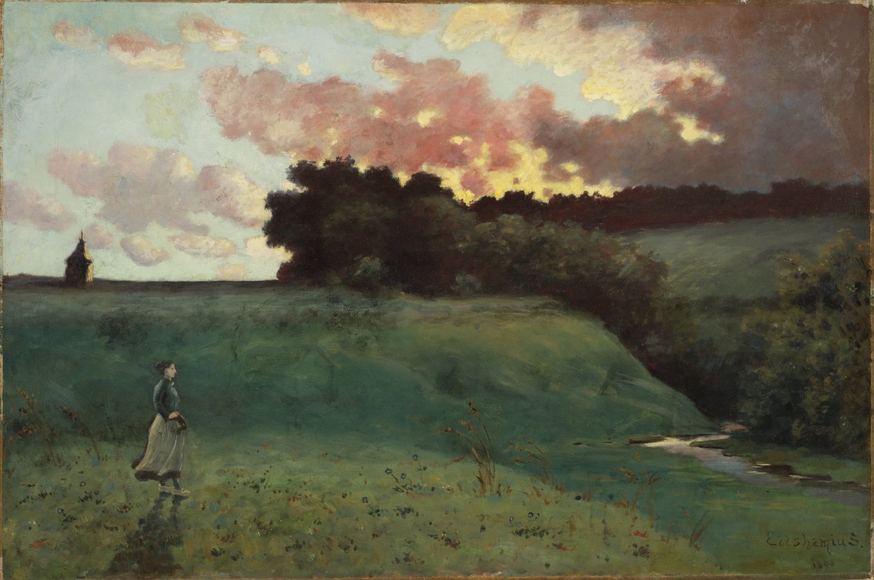 Viharos táj, 1890 alkotó: Louis Michel Eilshemius