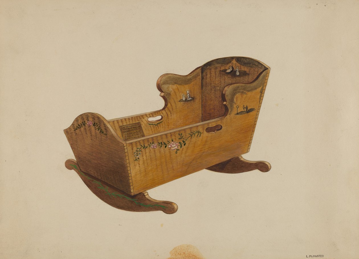 Bölcső, c. 1936. alkotó: Louis Plogsted