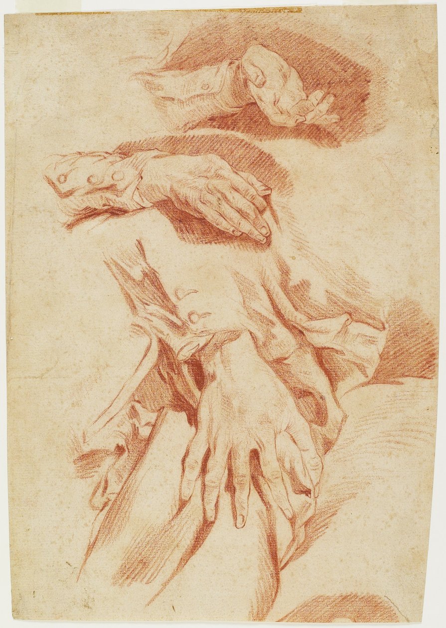 Kézi tanulmányok, 1770-1780-as évek alkotó: Louis Rolland Trinquesse