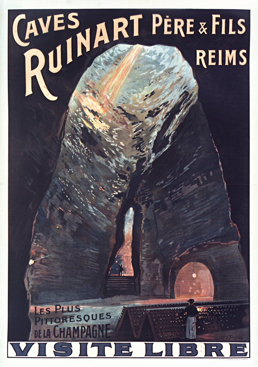 Ruinart barlangok, 1914. alkotó: Louis Tauzin