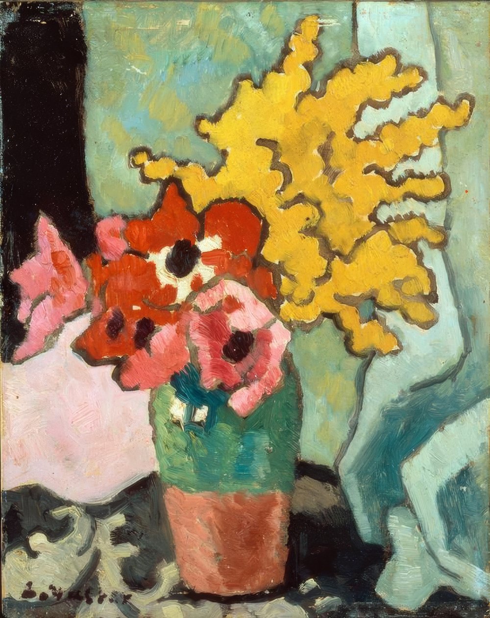 Anemones és Mimosa alkotó: Louis Valtat