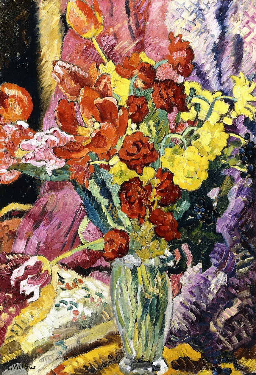 Virágcsokor, 1930 körül (olaj, vászon) alkotó: Louis Valtat