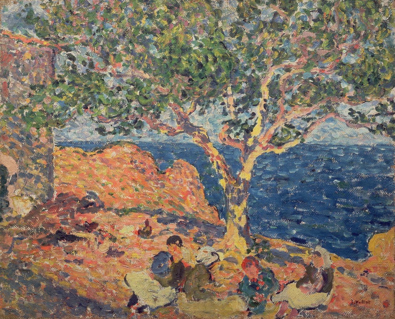 Mediterrán táj (olaj, vászon) alkotó: Louis Valtat