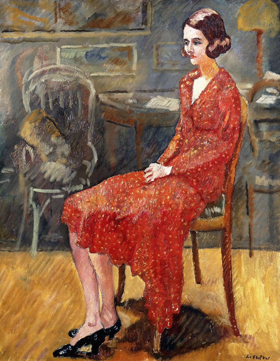 Miss Suzanne ül; Miss Suzanne, ülve alkotó: Louis Valtat