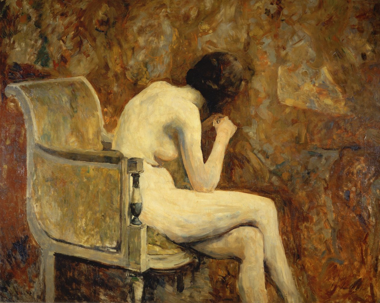 Akt egy karosszékben alkotó: Louis Valtat