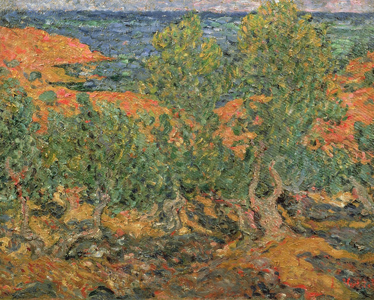 Okker sziklák alkotó: Louis Valtat