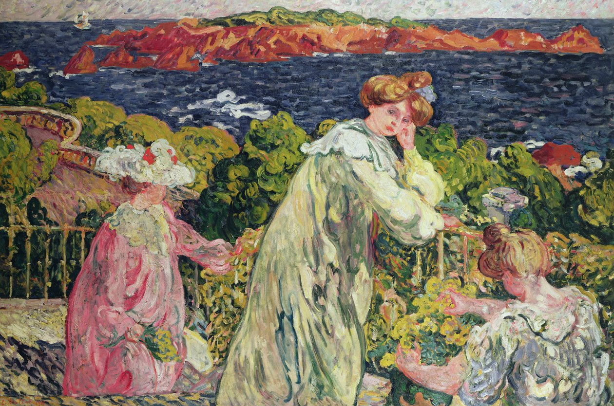 Három nő az erkélyen alkotó: Louis Valtat