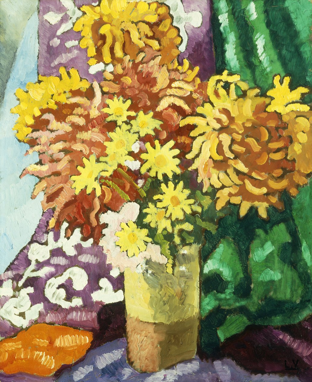 Dáliák váza, 1935 körül (olaj, vászon) alkotó: Louis Valtat