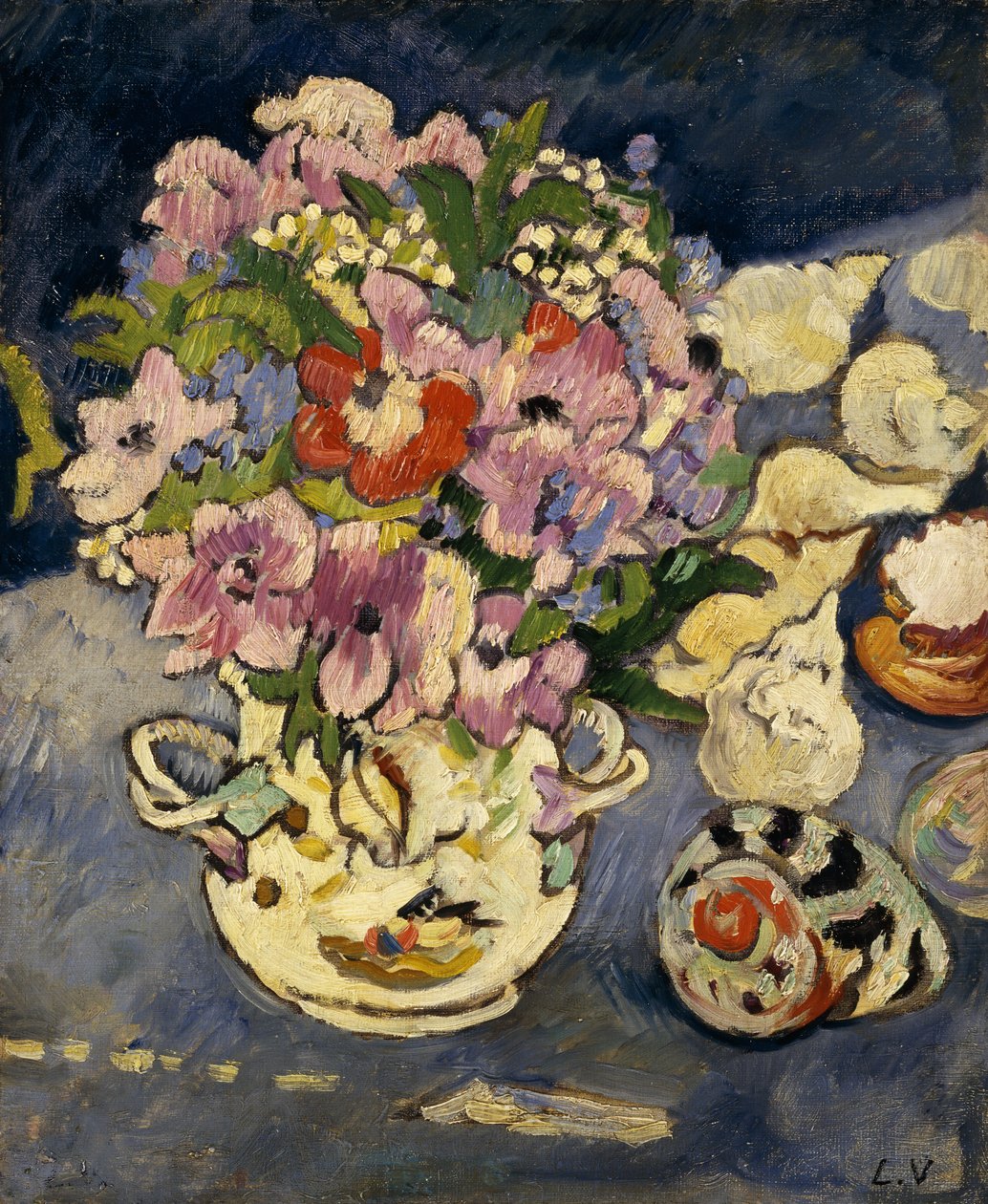 Váza virágokkal alkotó: Louis Valtat