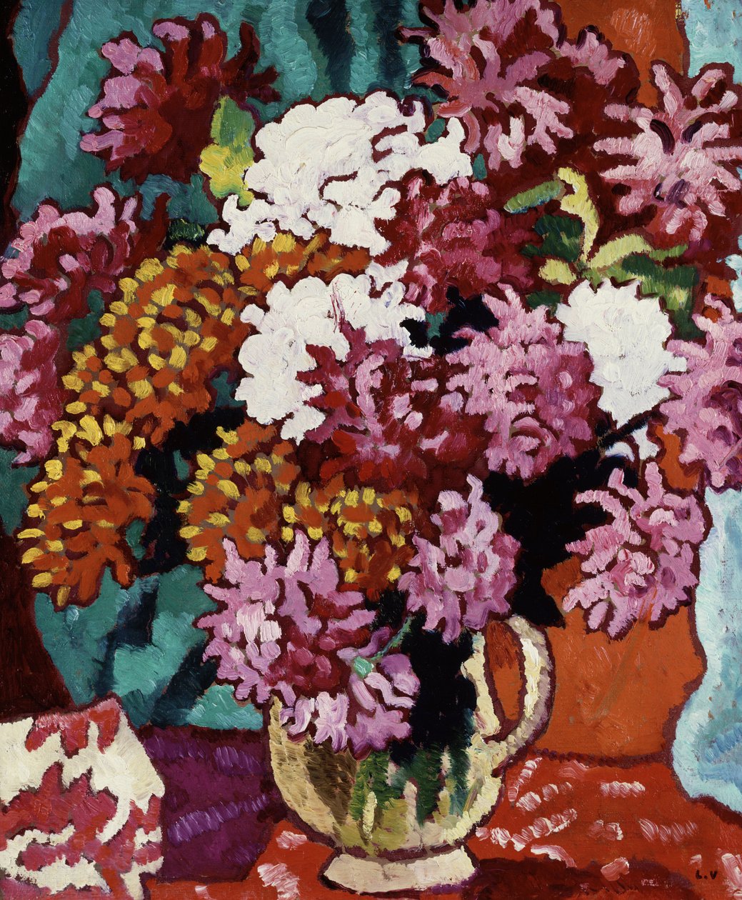Dáliák váza alkotó: Louis Valtat