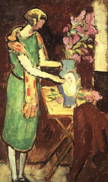 Nő a belső térben alkotó: Louis Valtat