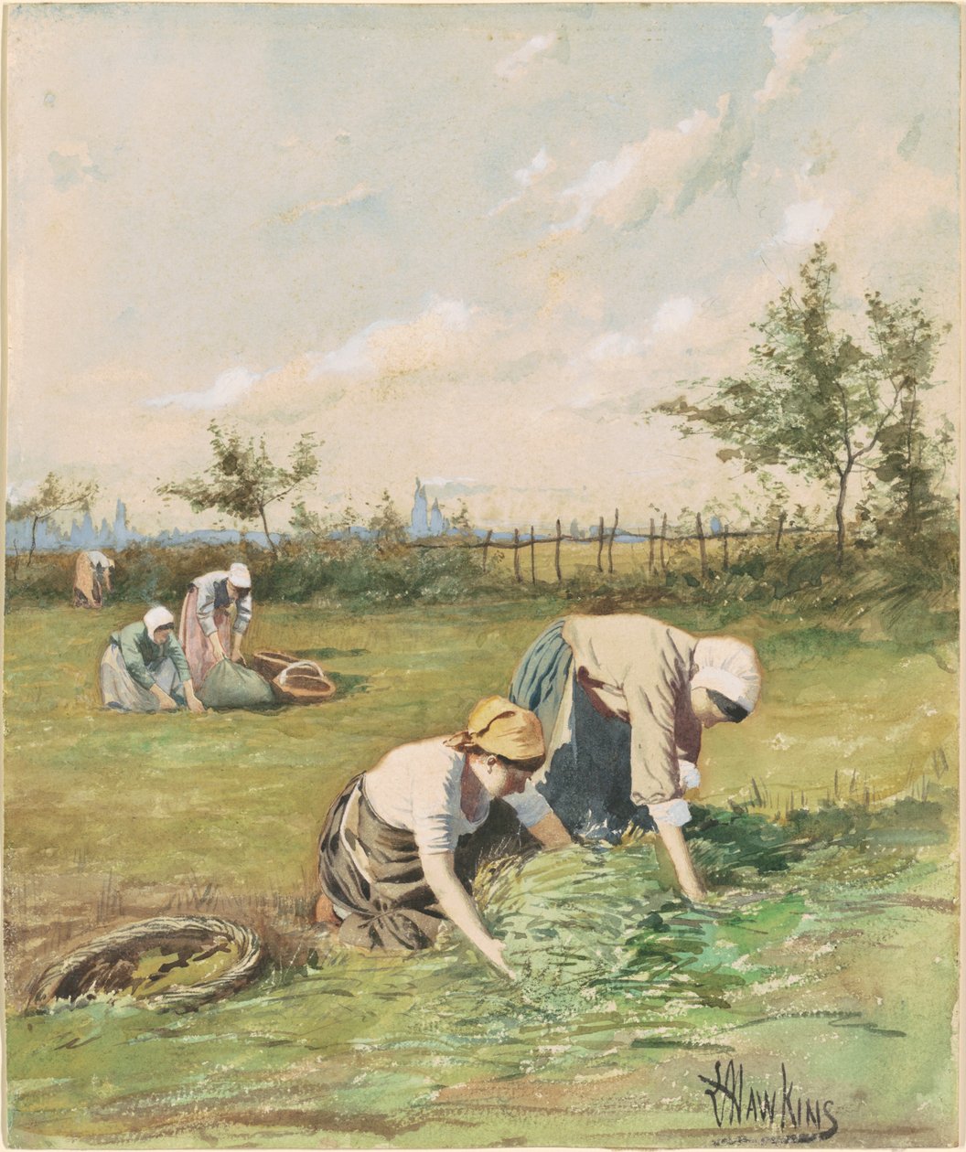 Gleaners in the Field alkotó: Louis Welden Hawkins