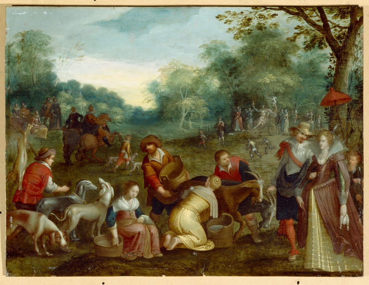 Tavasz (olaj, vászon) alkotó: Louis de (circle of) Caullery