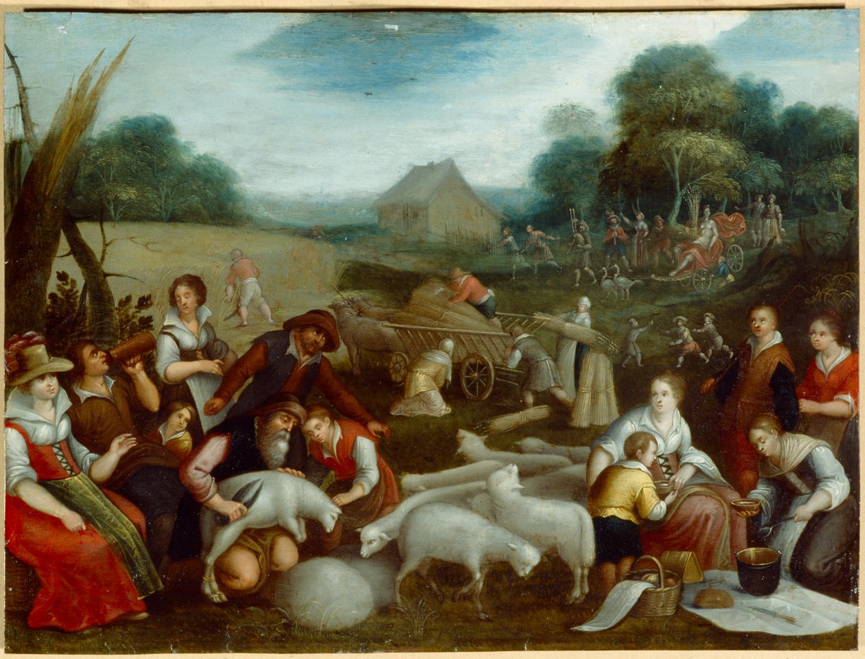 Nyár (olaj, vászon) alkotó: Louis de (circle of) Caullery