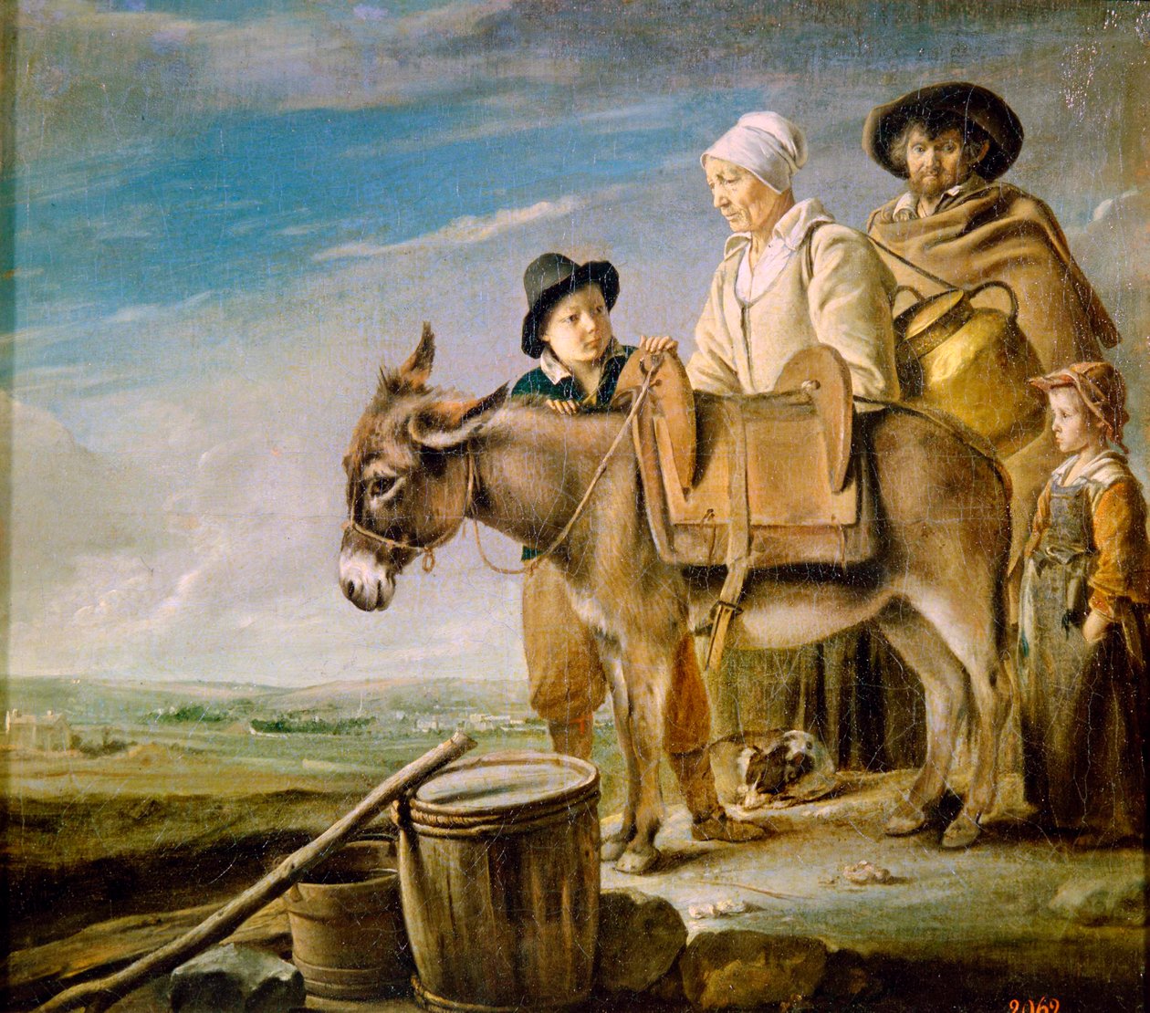 A tejeslányok családja, 1641. alkotó: Louis le Nain