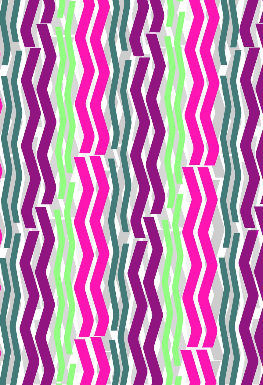 Cikk-zag csíkok, 2014 digitális média alkotó: Louisa Hereford