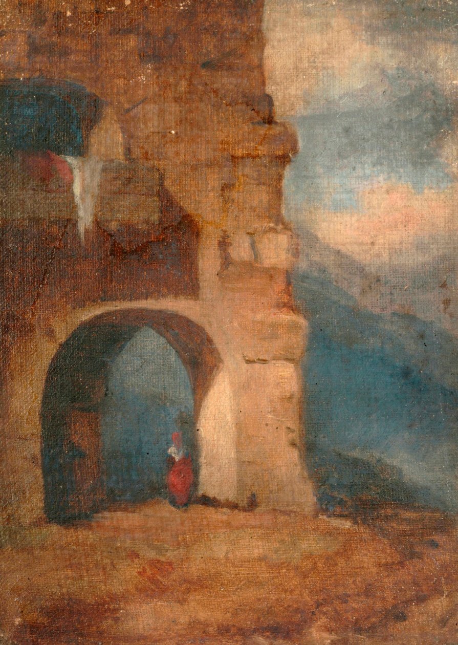 Olasz paraszt kőboltozatban, 1880-1900. alkotó: Louisa Starr
