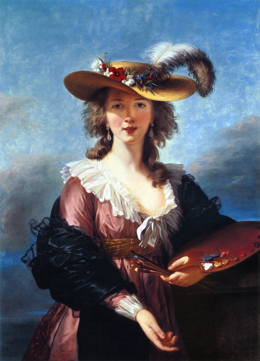 Önarckép szalmakalapban alkotó: Elisabeth Louise Vigee Lebrun