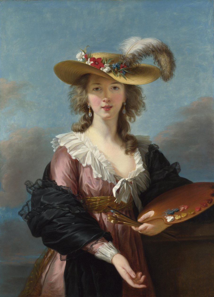 Önarckép szalmakalapban alkotó: Elisabeth Louise Vigee Lebrun