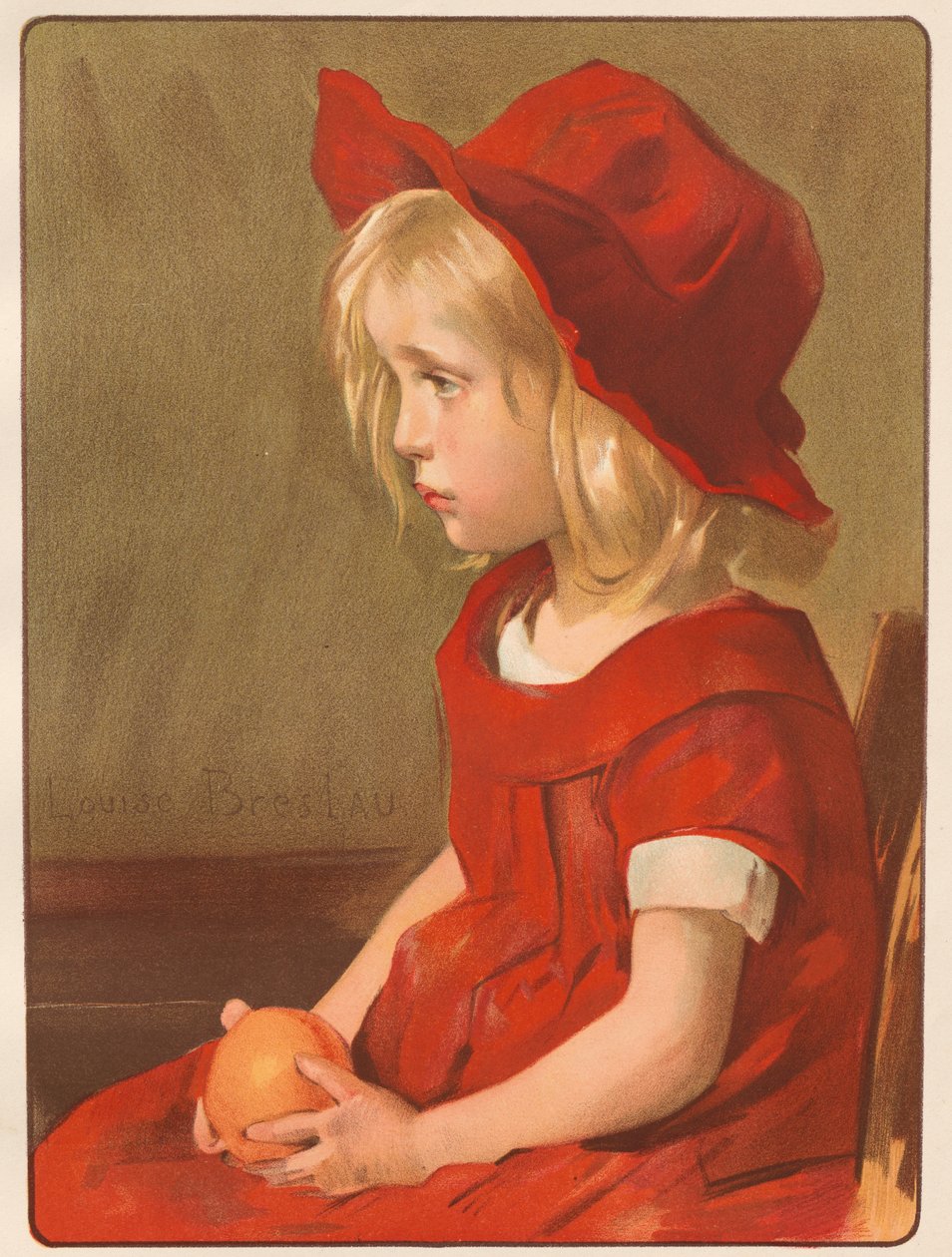 Lány narancssárgával, 1899. alkotó: Louise Breslau