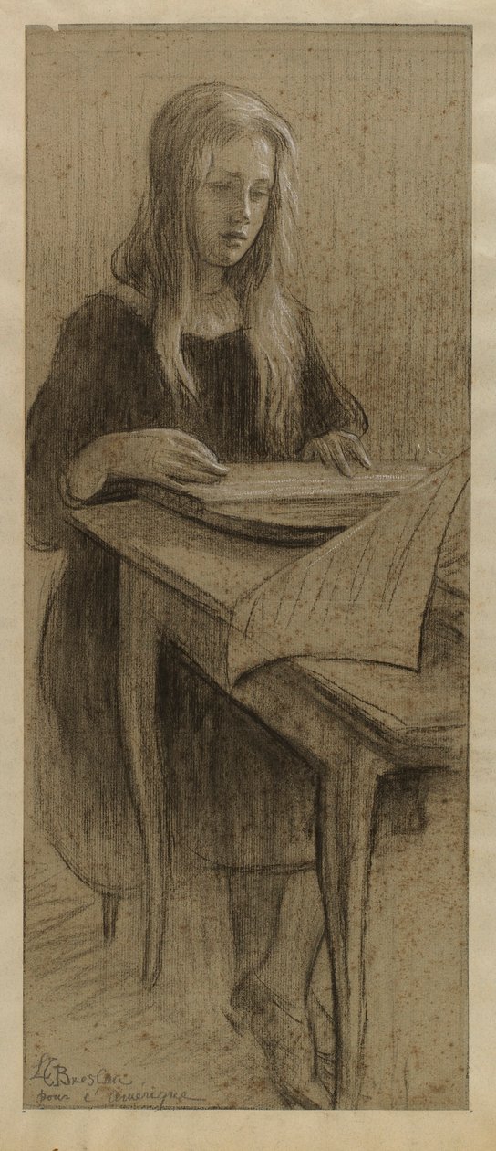 Iskoláslány alkotó: Louise Breslau
