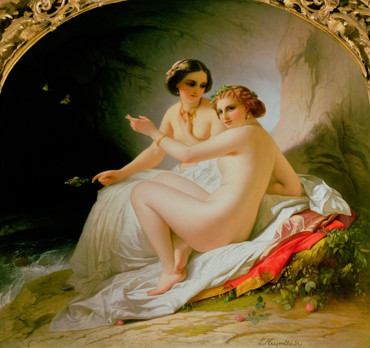 A fürdőzők, 1830 alkotó: Louise Marie Jeanne Hersent