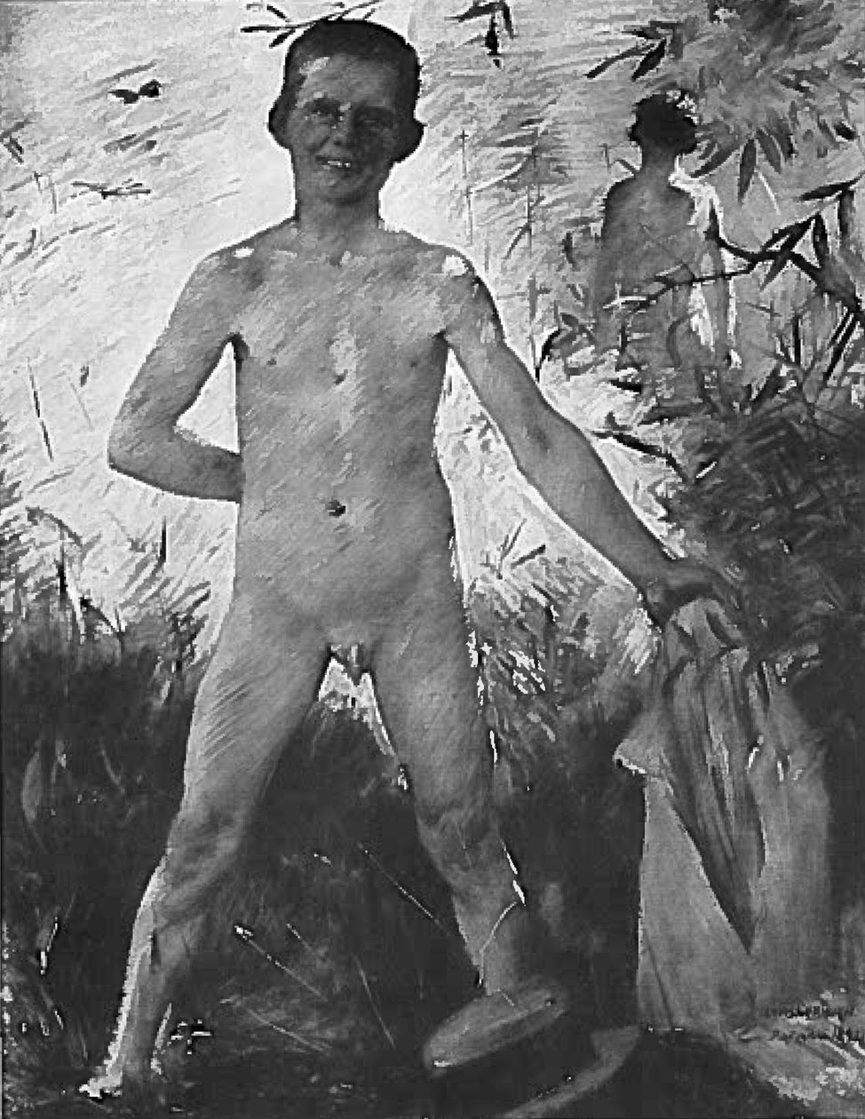 Fürdő fiú alkotó: Lovis Corinth