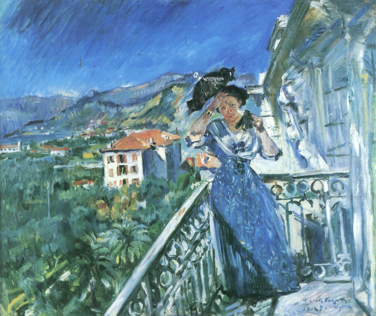 Balkonszene Bordighera alkotó: Lovis Corinth