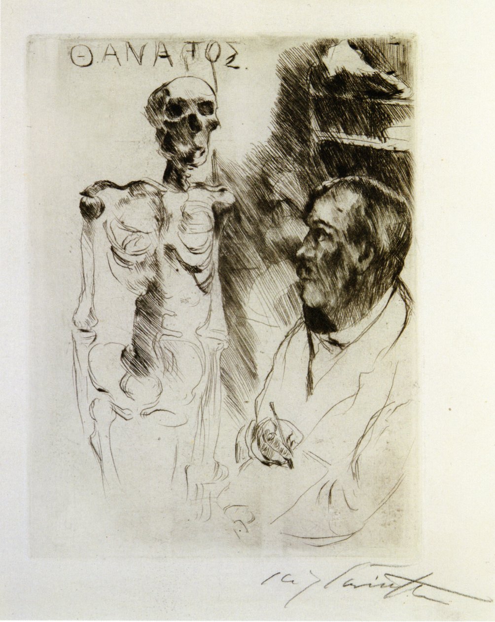 A művész és a halál alkotó: Lovis Corinth