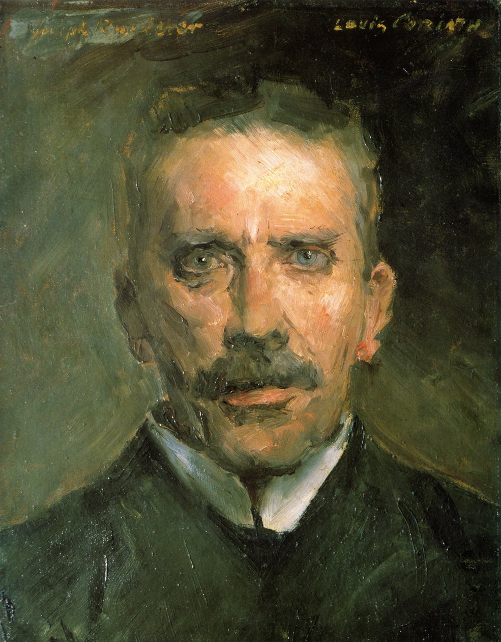 Josef Ruederer költő portréja alkotó: Lovis Corinth