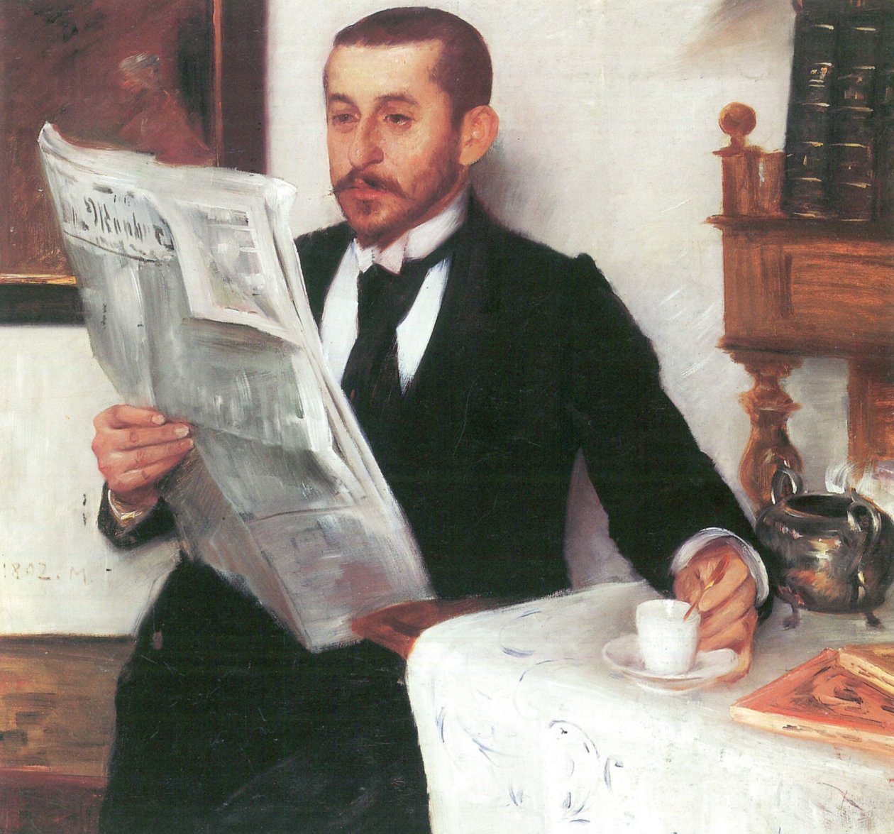 Benno Beckern festő arcképe alkotó: Lovis Corinth