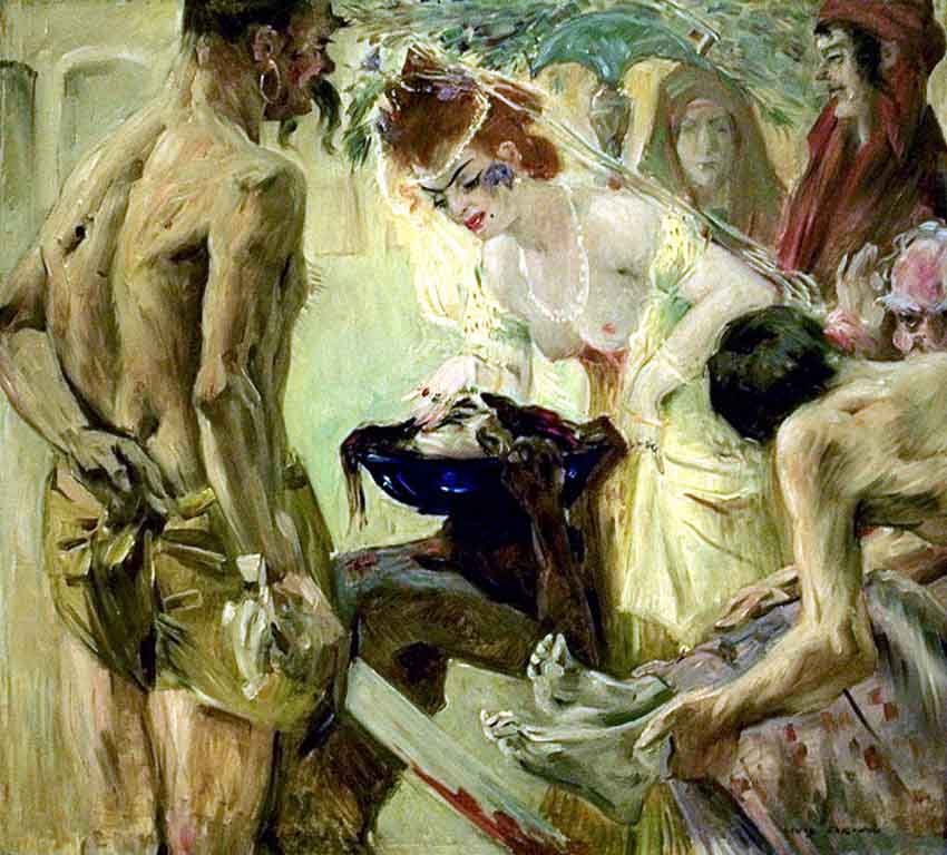 Salome, I. verzió. alkotó: Lovis Corinth