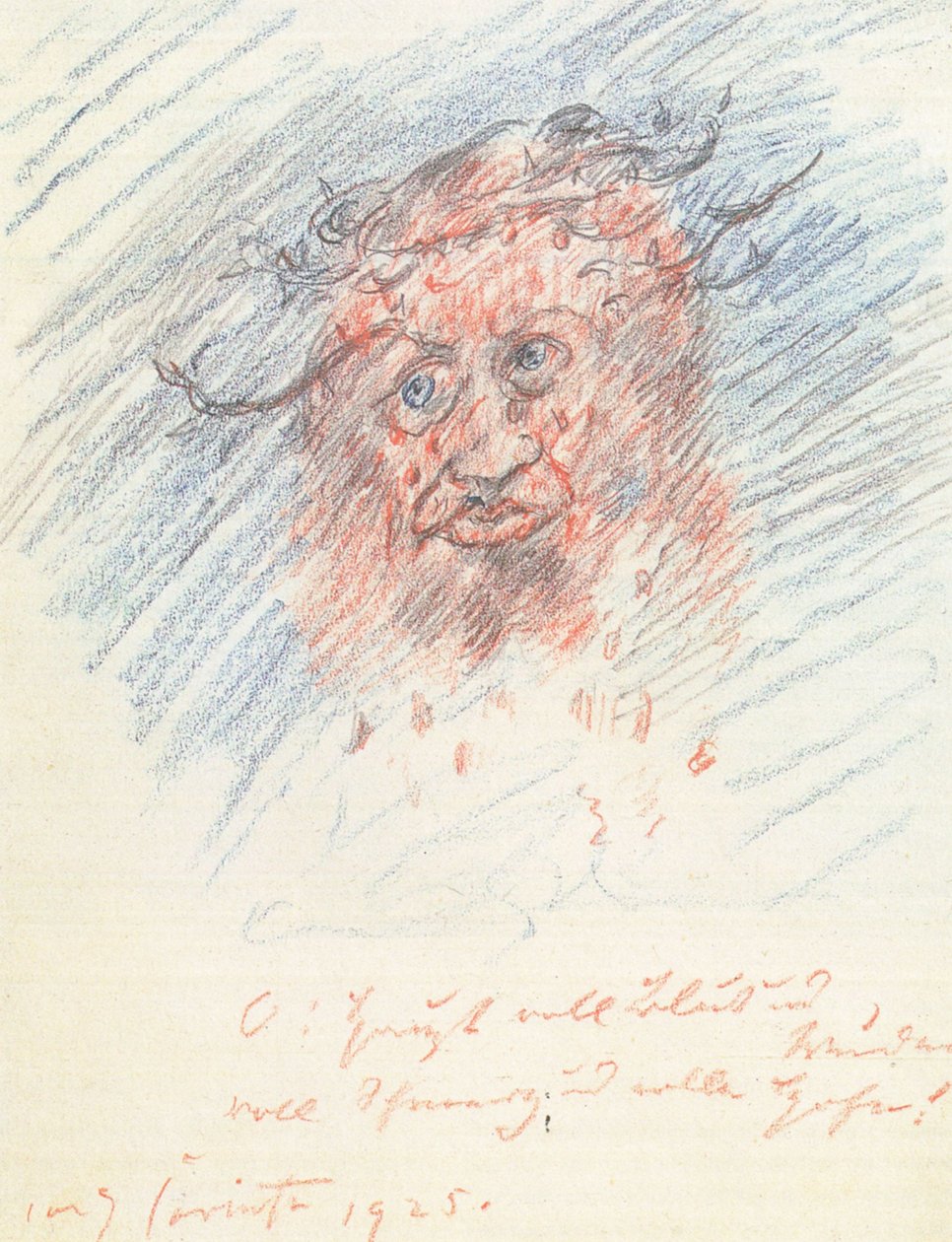 Önarckép, mint a fájdalom embere alkotó: Lovis Corinth