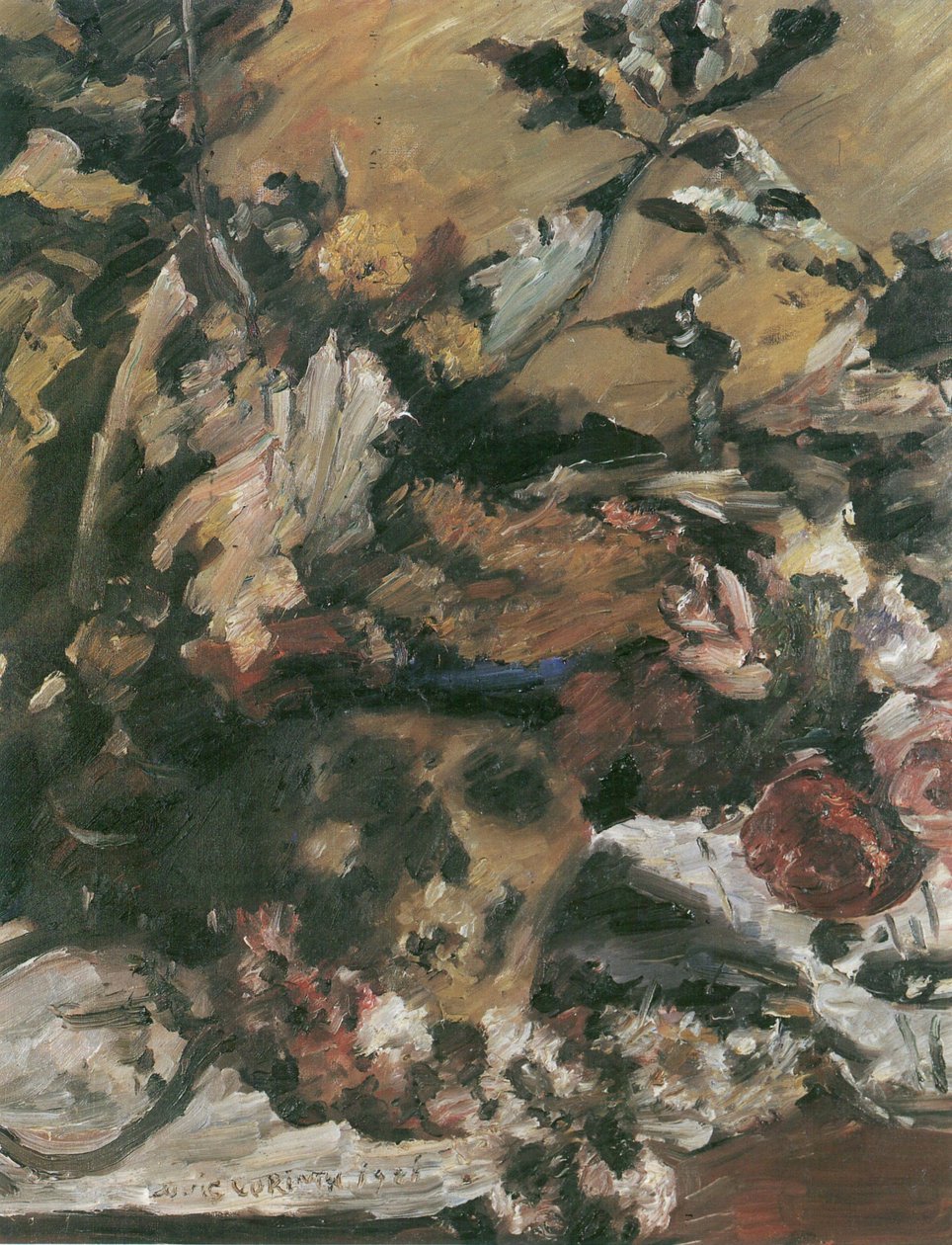 Koponya tölgyfa levelekkel alkotó: Lovis Corinth