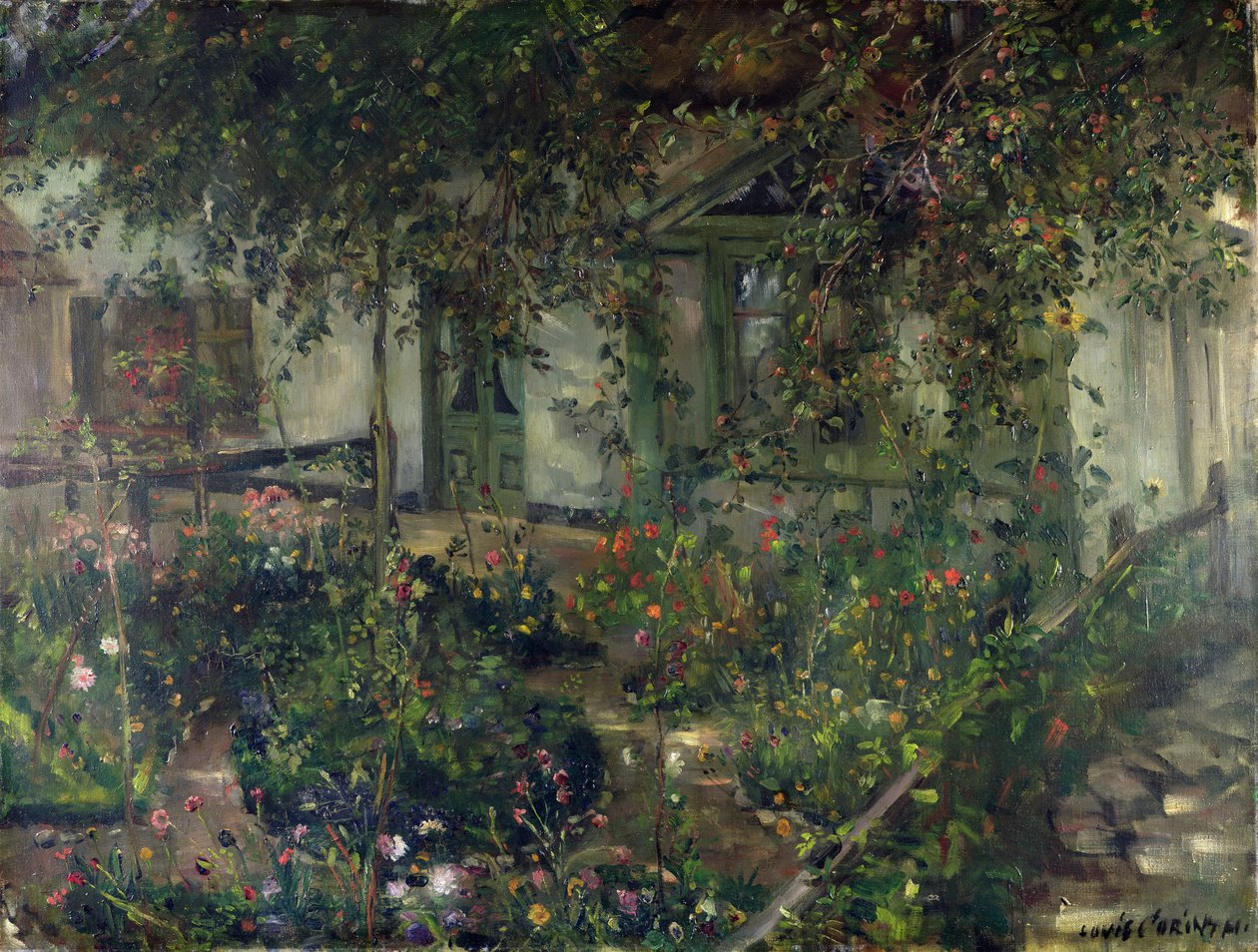 Virágos kert, 1904 alkotó: Lovis Corinth