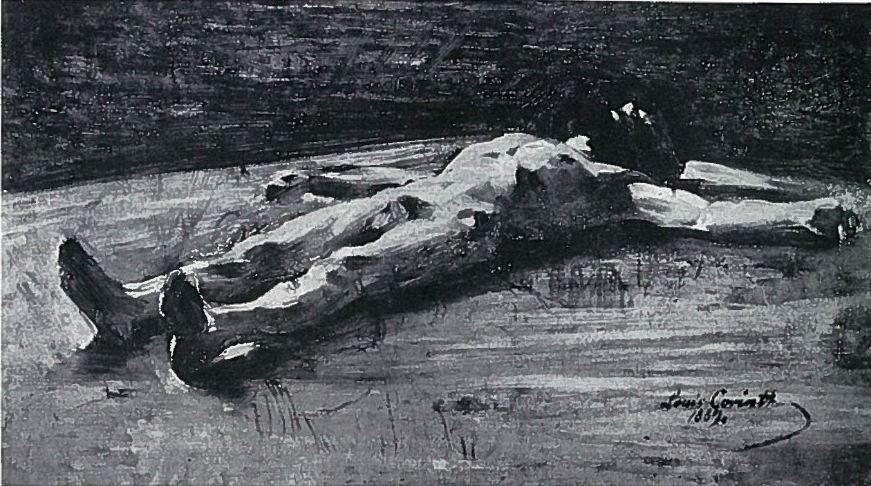 Krisztus holtteste, előkészítő munka Pieta BC 61n alkotó: Lovis Corinth