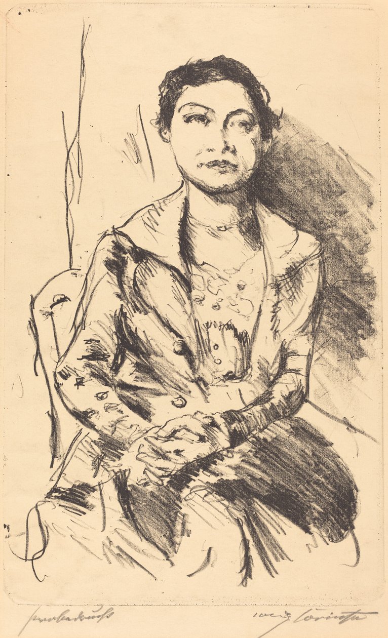 Anneliese Halbe, 1918. alkotó: Lovis Corinth