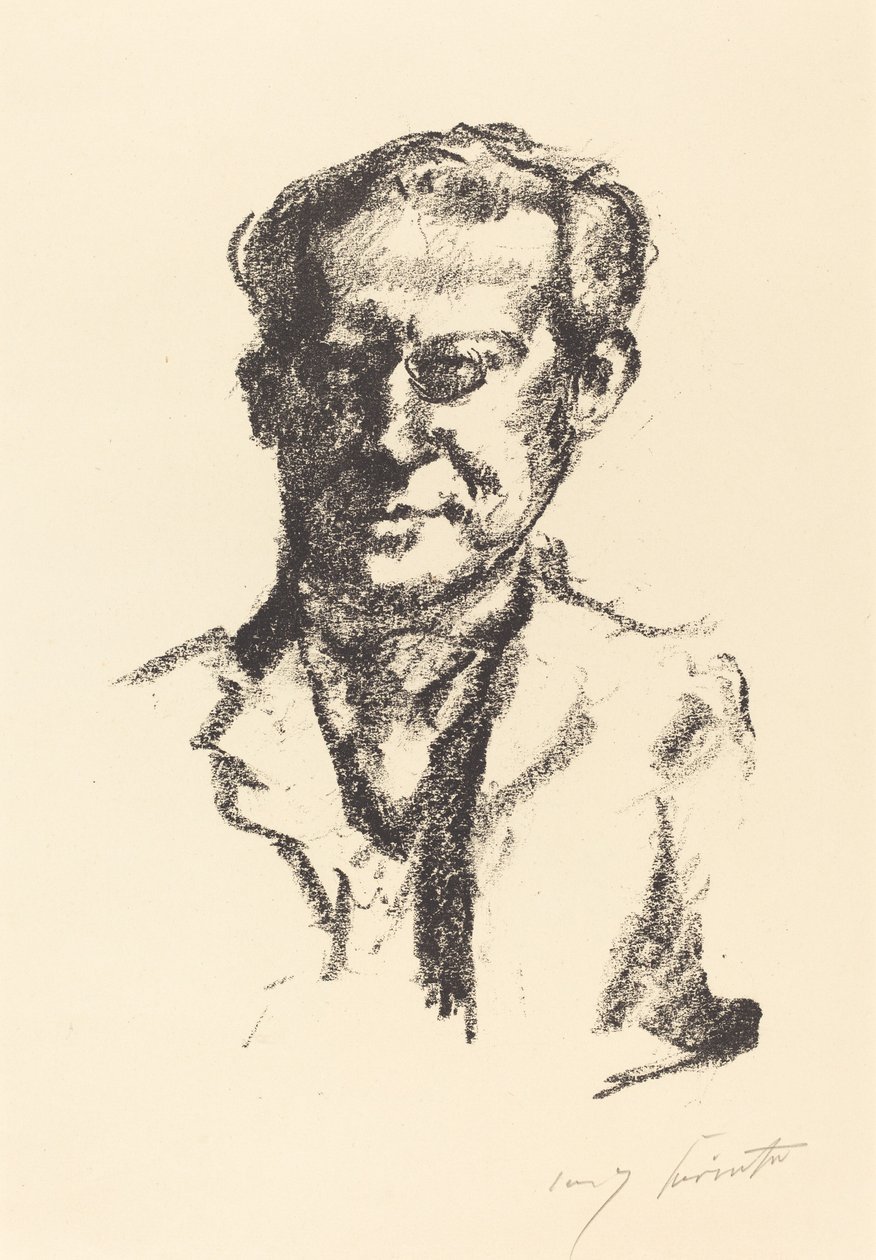 Arno Holz, 1922. alkotó: Lovis Corinth