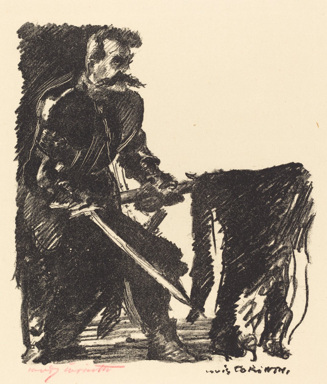 Szabványhordozó, 1915. alkotó: Lovis Corinth