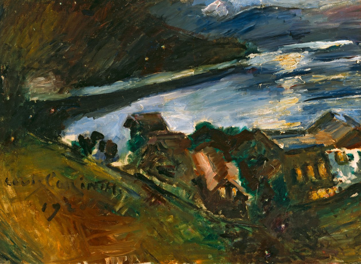 A Walchensee holdfényben alkotó: Lovis Corinth