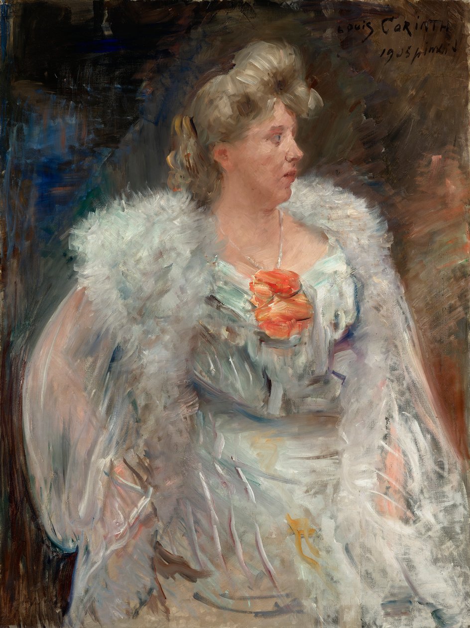 Frieda Halbe énekesnő alkotó: Lovis Corinth
