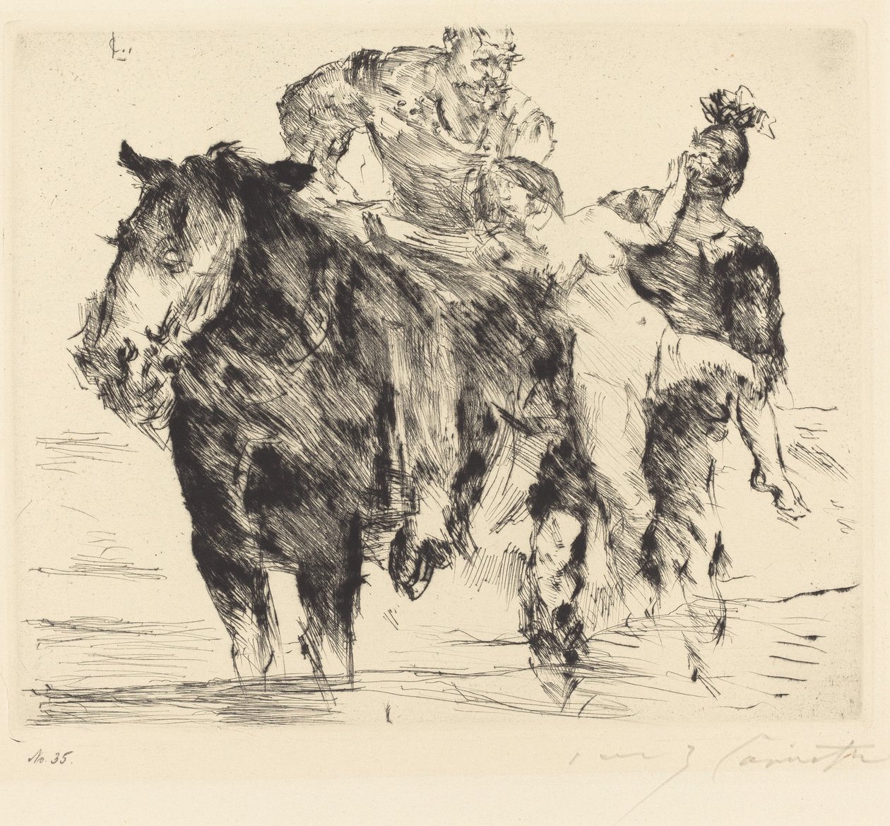 nőrabló (erőszak) alkotó: Lovis Corinth