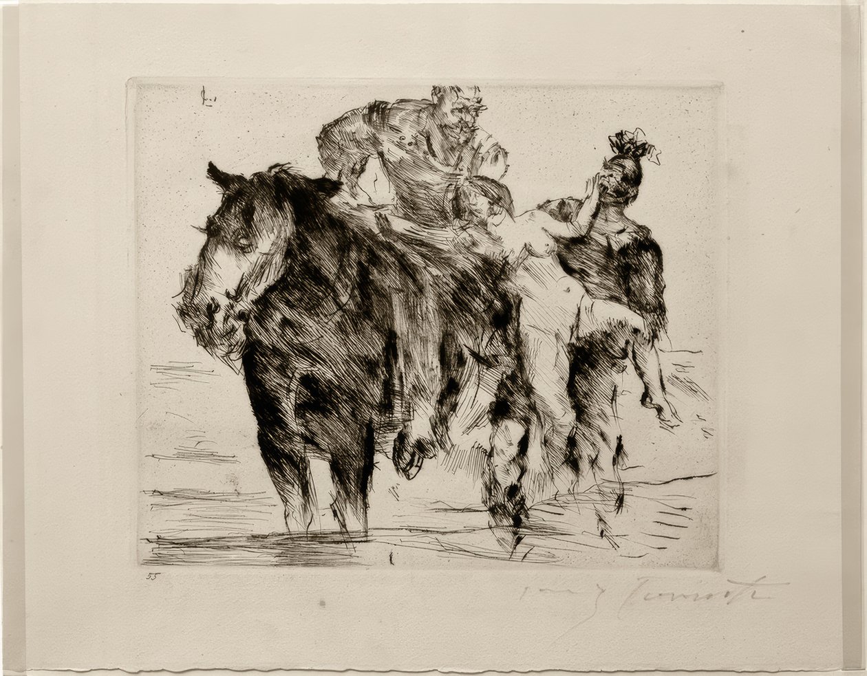 Nőrablás alkotó: Lovis Corinth