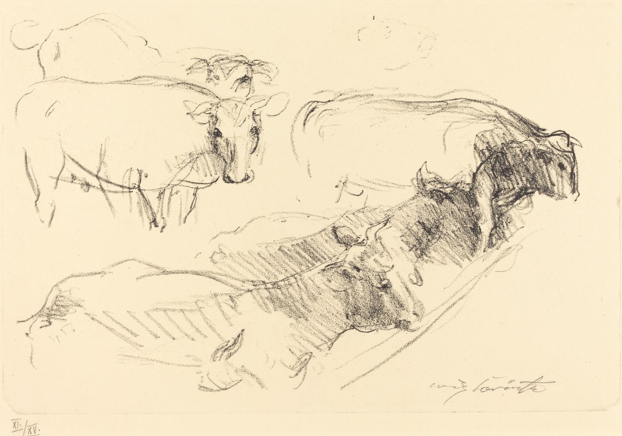 Tehenek Tehenek, 1910. alkotó: Lovis Corinth