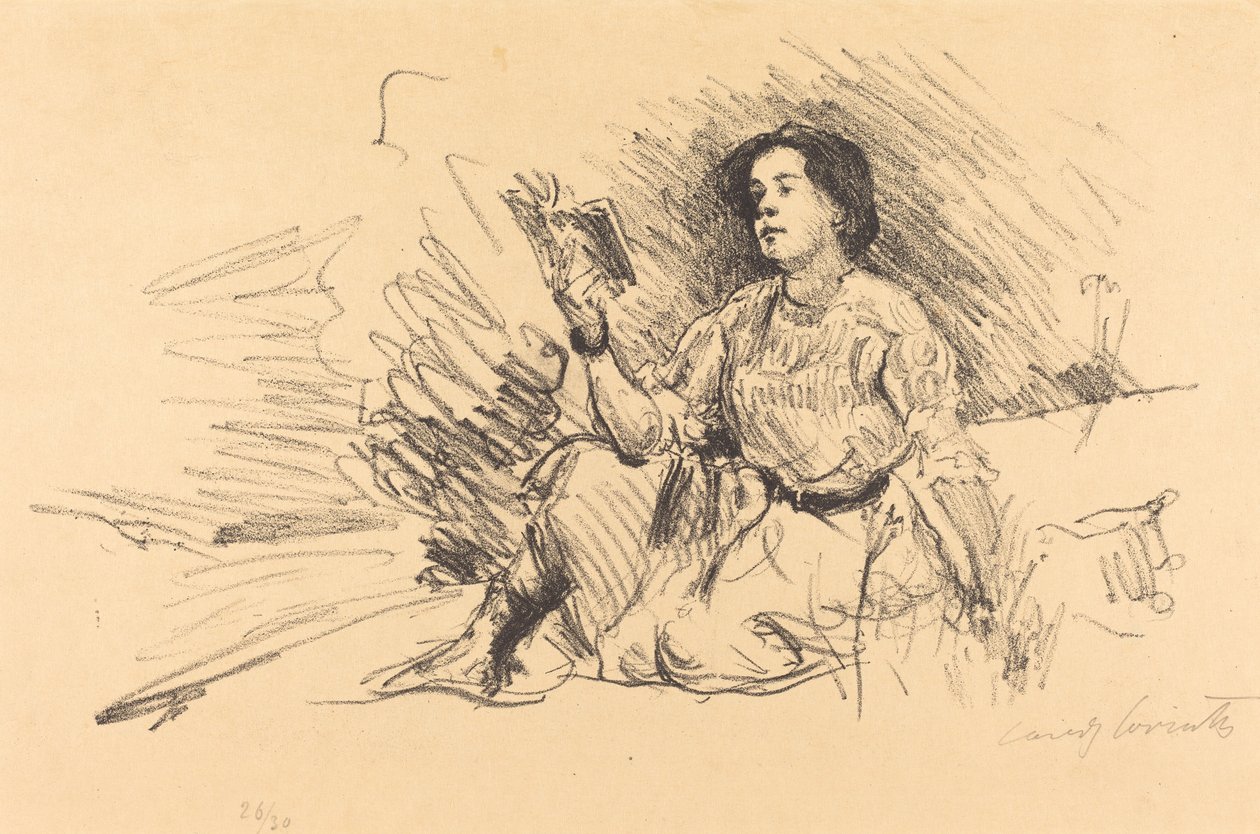 Olvasó lány alkotó: Lovis Corinth