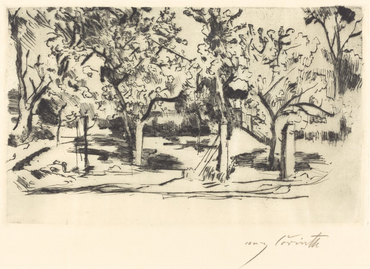 gyümölcsöskert alkotó: Lovis Corinth