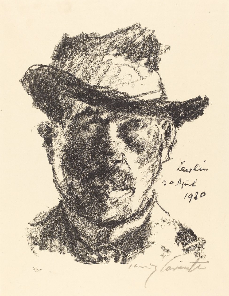 Önarckép (önarckép) alkotó: Lovis Corinth